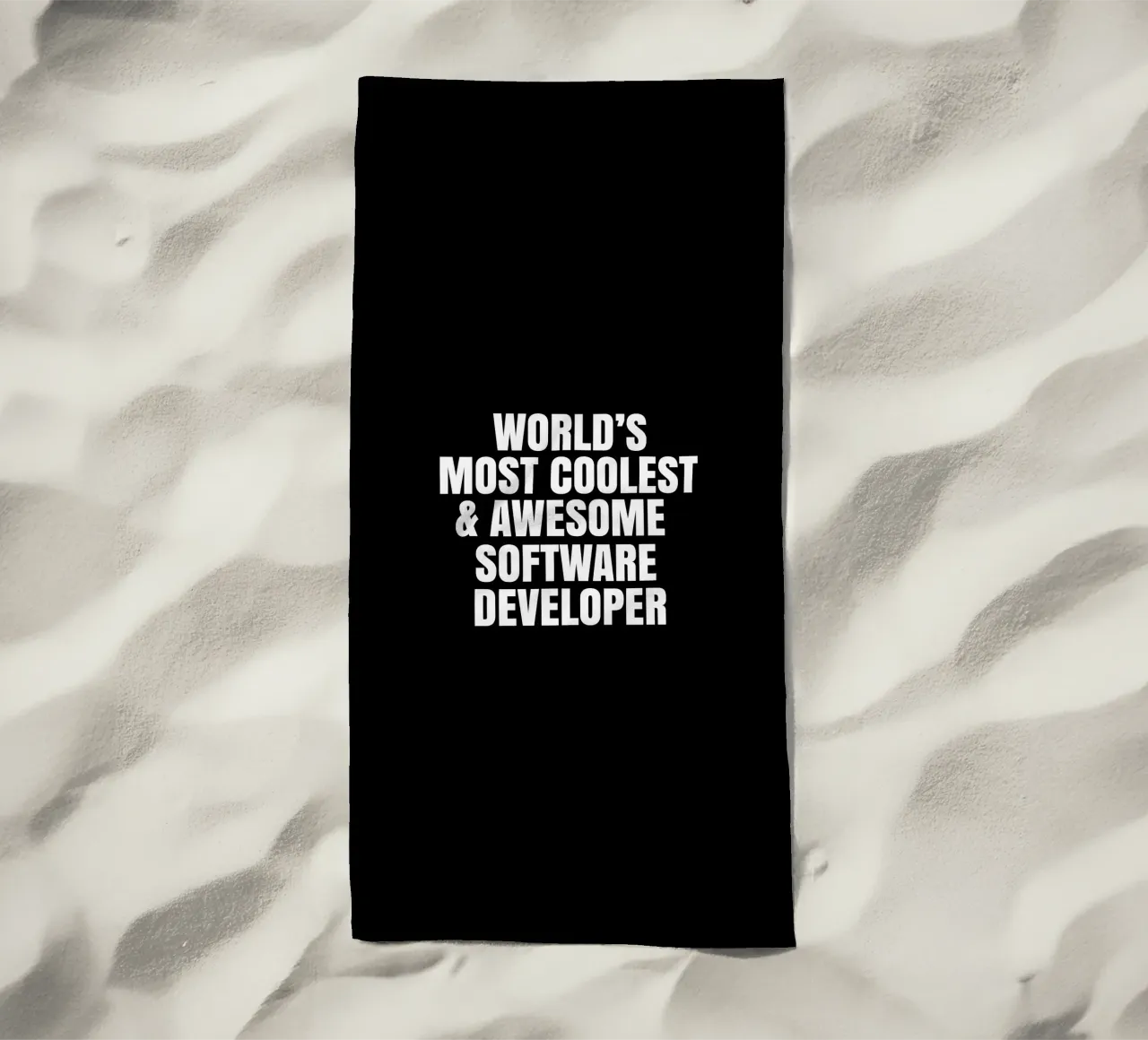 World's most coolest and awesome software developer serviette de plage de happieeagle