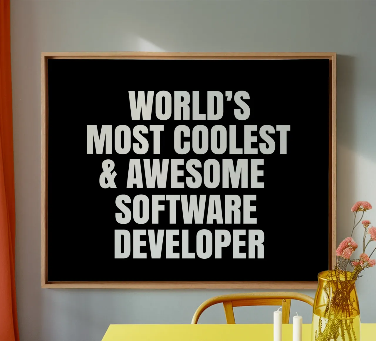 World's most coolest and awesome software developer canvas van happieeagle