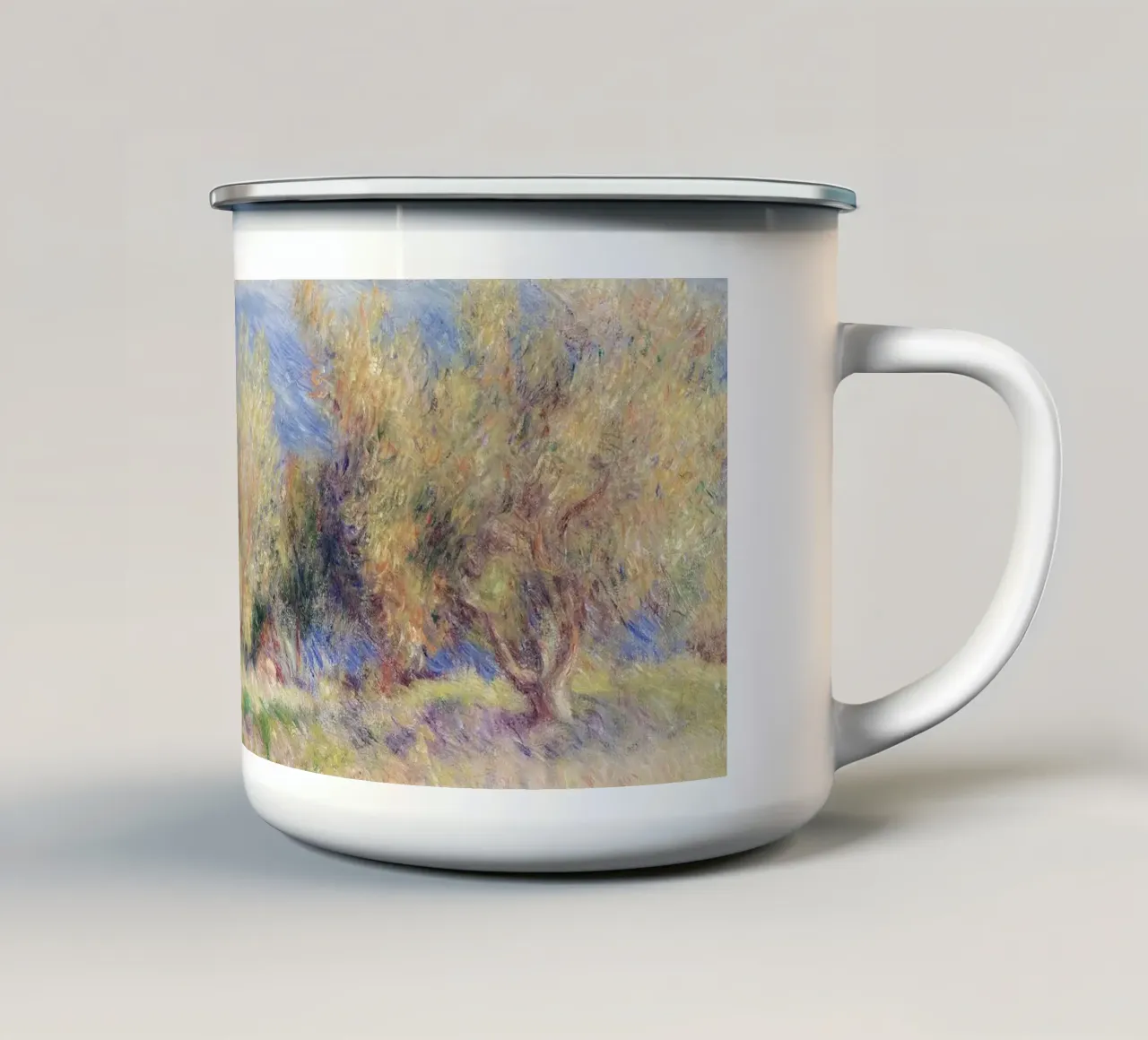 Renoir - The Olive Groves tazza in smalto da apoloprints