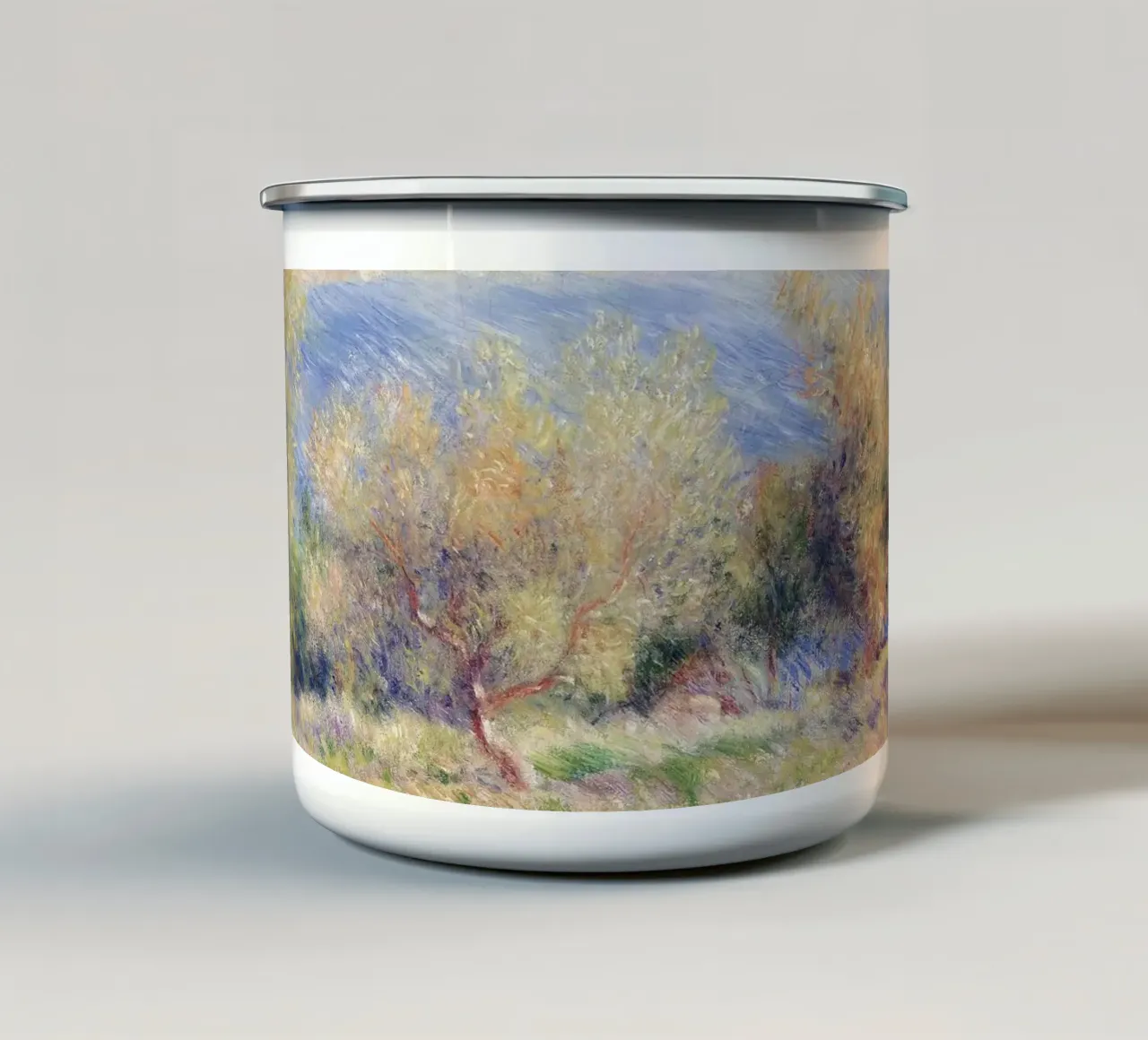 Renoir - The Olive Groves tazza in smalto da apoloprints