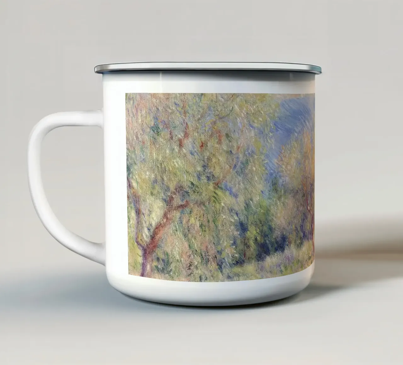 Renoir - The Olive Groves tazza in smalto da apoloprints