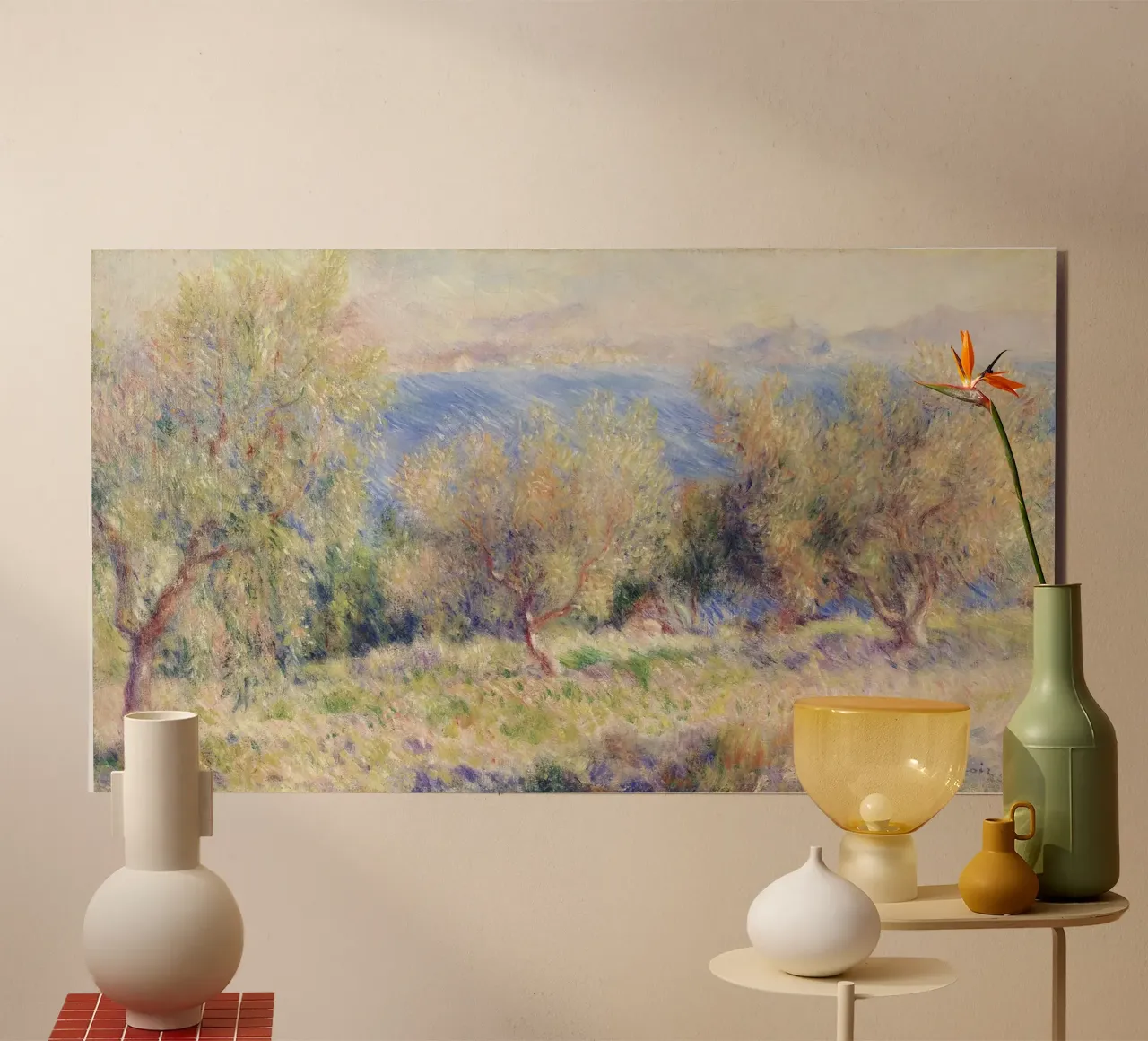 Renoir - The Olive Groves alluminio dibond da apoloprints