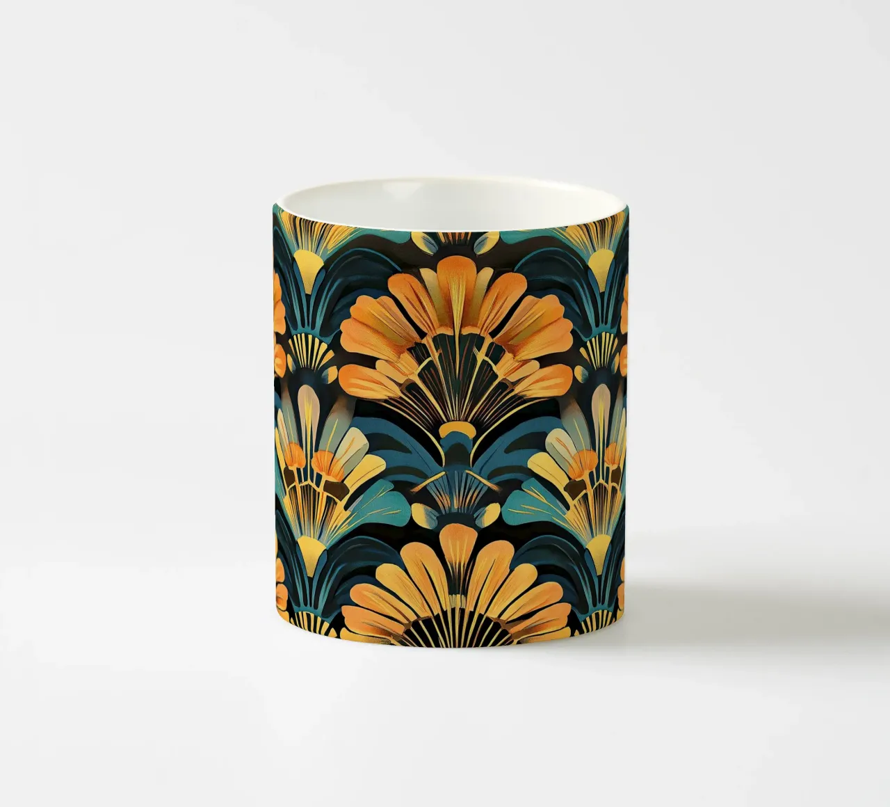 Art déco "Gilded Epoch" tazza in ceramica da Nikis Art Studio
