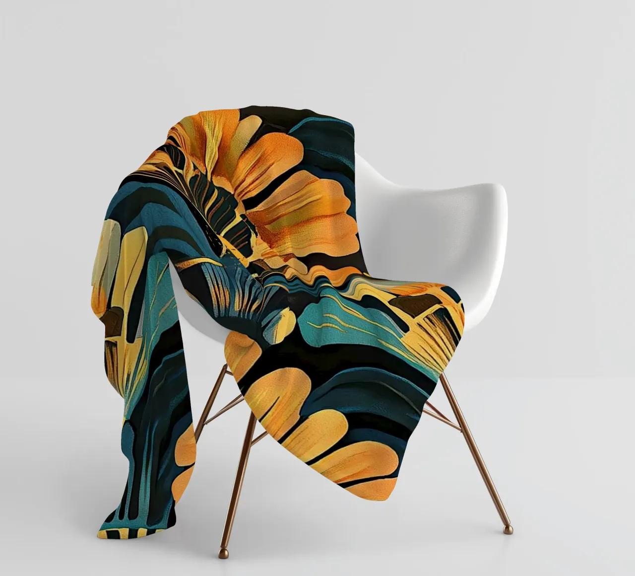 Art déco "Gilded Epoch" coperta in pile da Nikis Art Studio