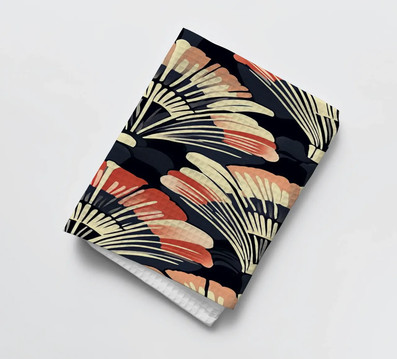Art déco "Timeless Radiance" tea towel by Nikis Art Studio