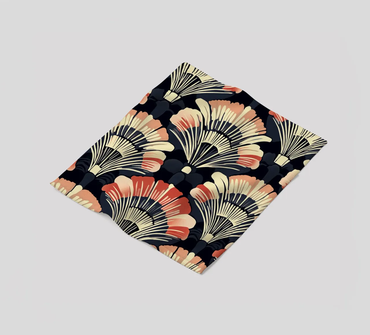 Art déco "Timeless Radiance" coperta in pile da Nikis Art Studio
