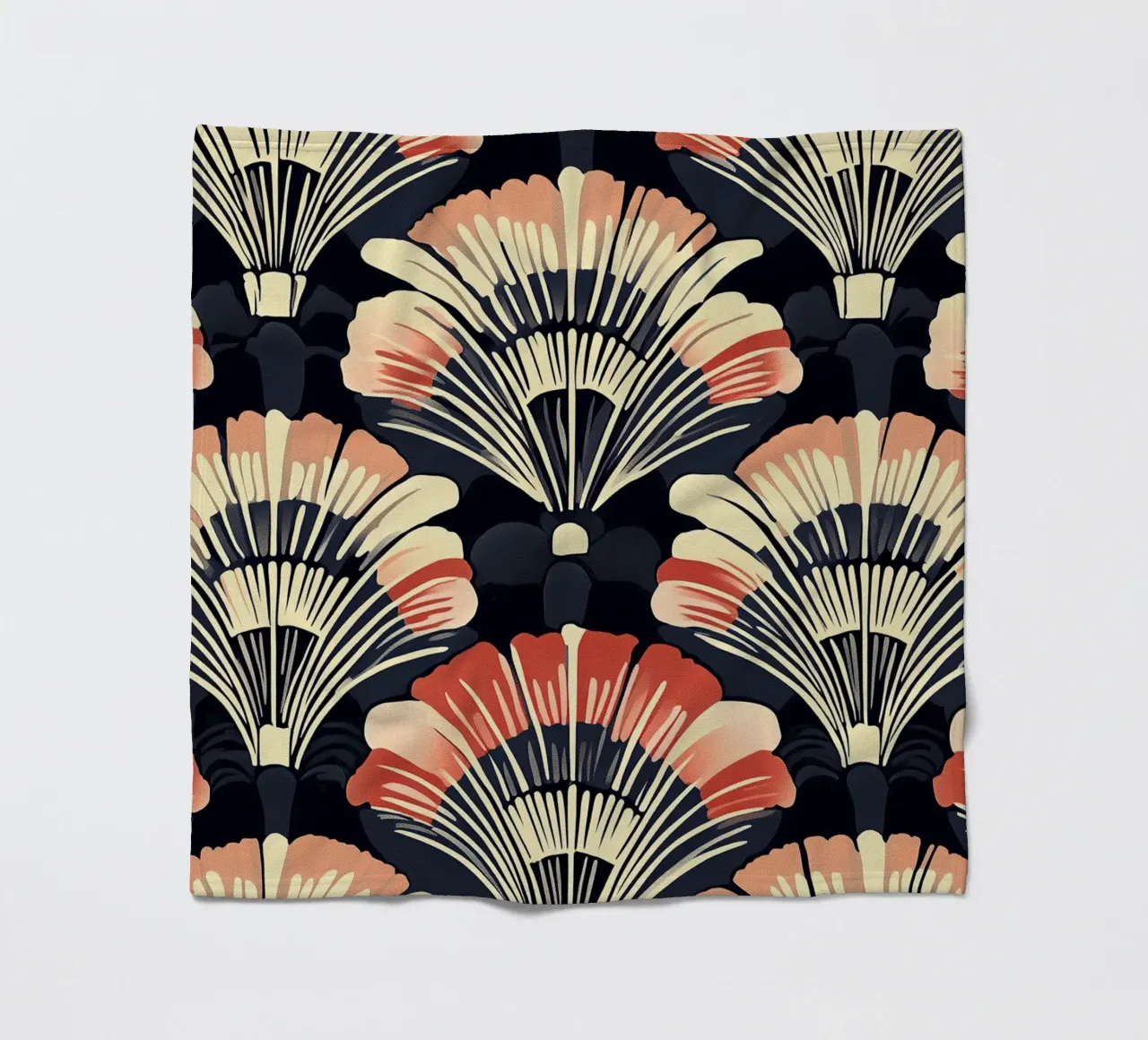 Art déco "Timeless Radiance" coperta in pile da Nikis Art Studio