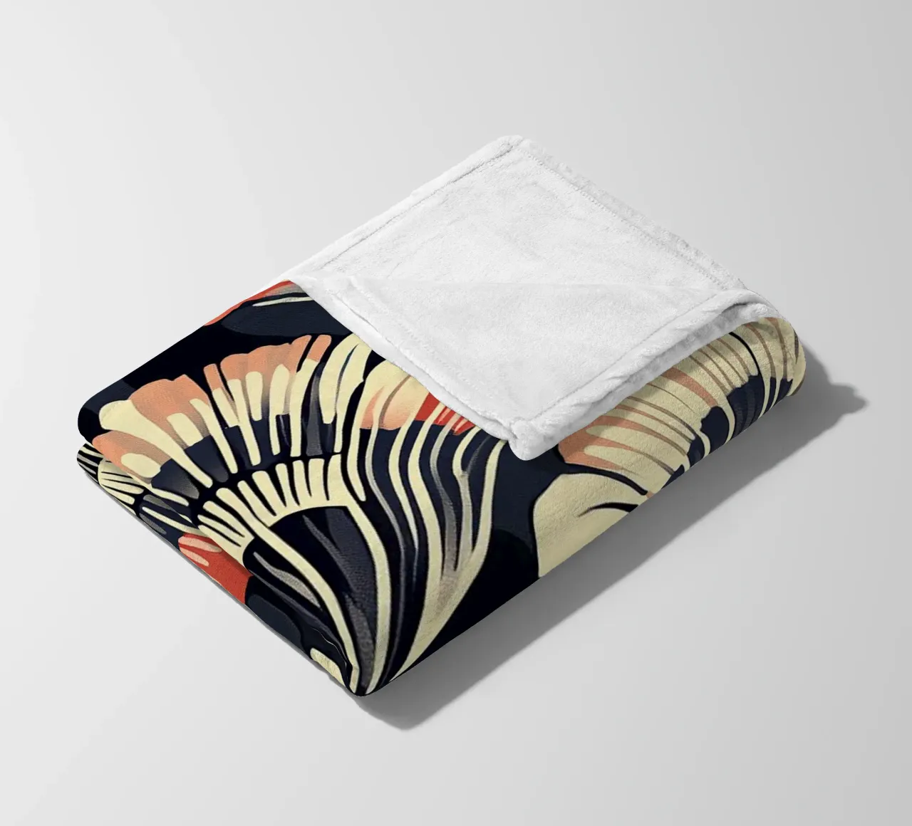 Art déco "Timeless Radiance" coperta in pile da Nikis Art Studio