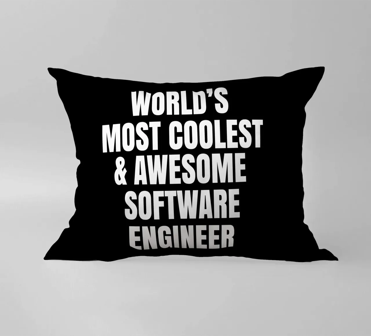 World's most coolest and awesome software engineer decorative cushion by happieeagle