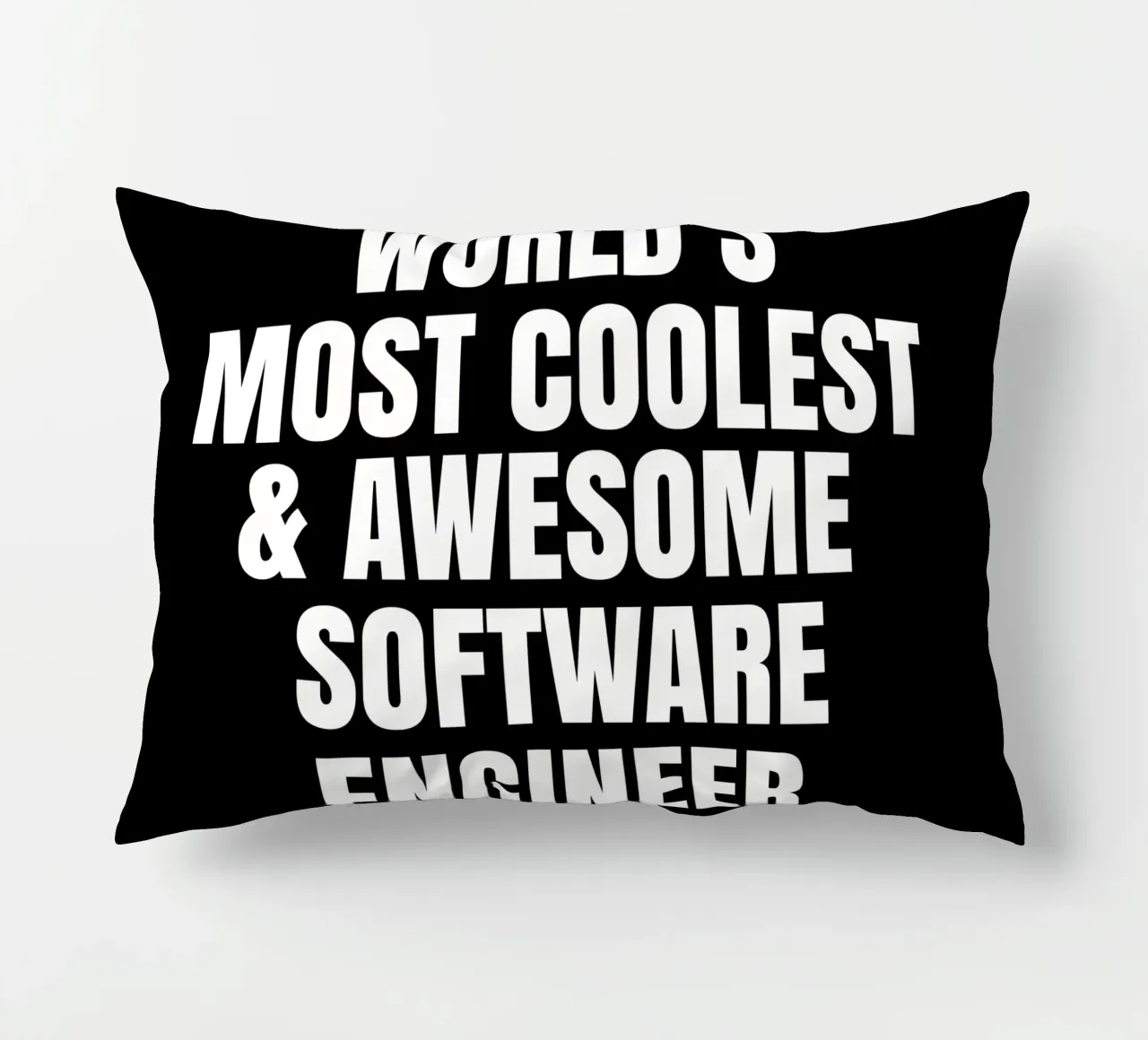 World's most coolest and awesome software engineer decorative cushion by happieeagle