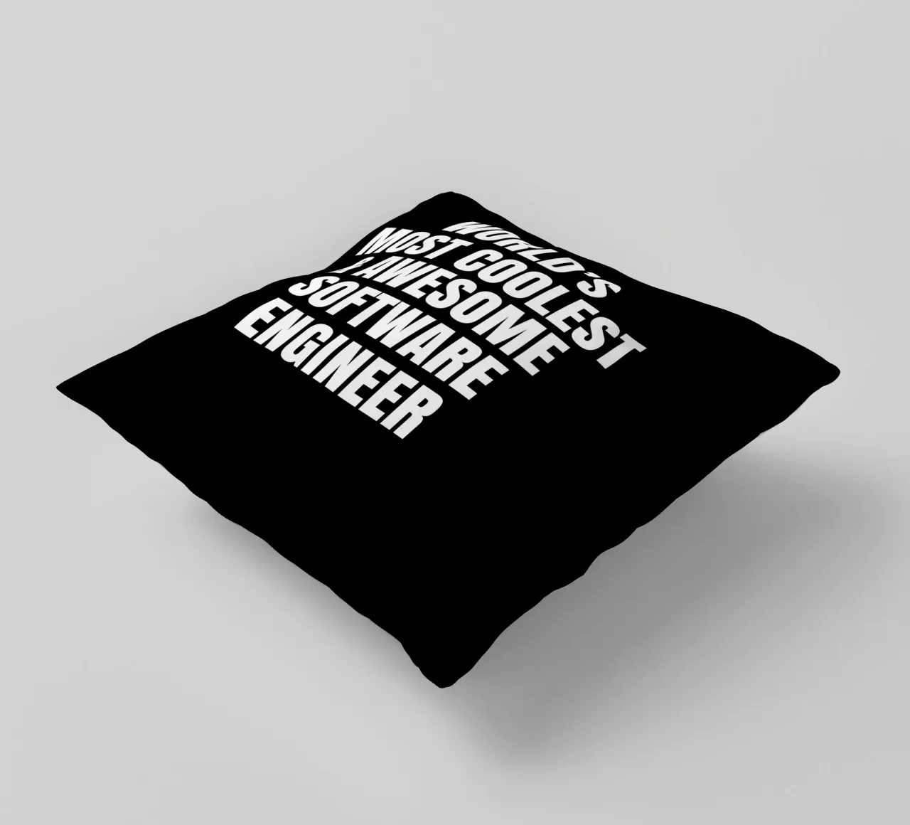 World's most coolest and awesome software engineer decorative cushion by happieeagle