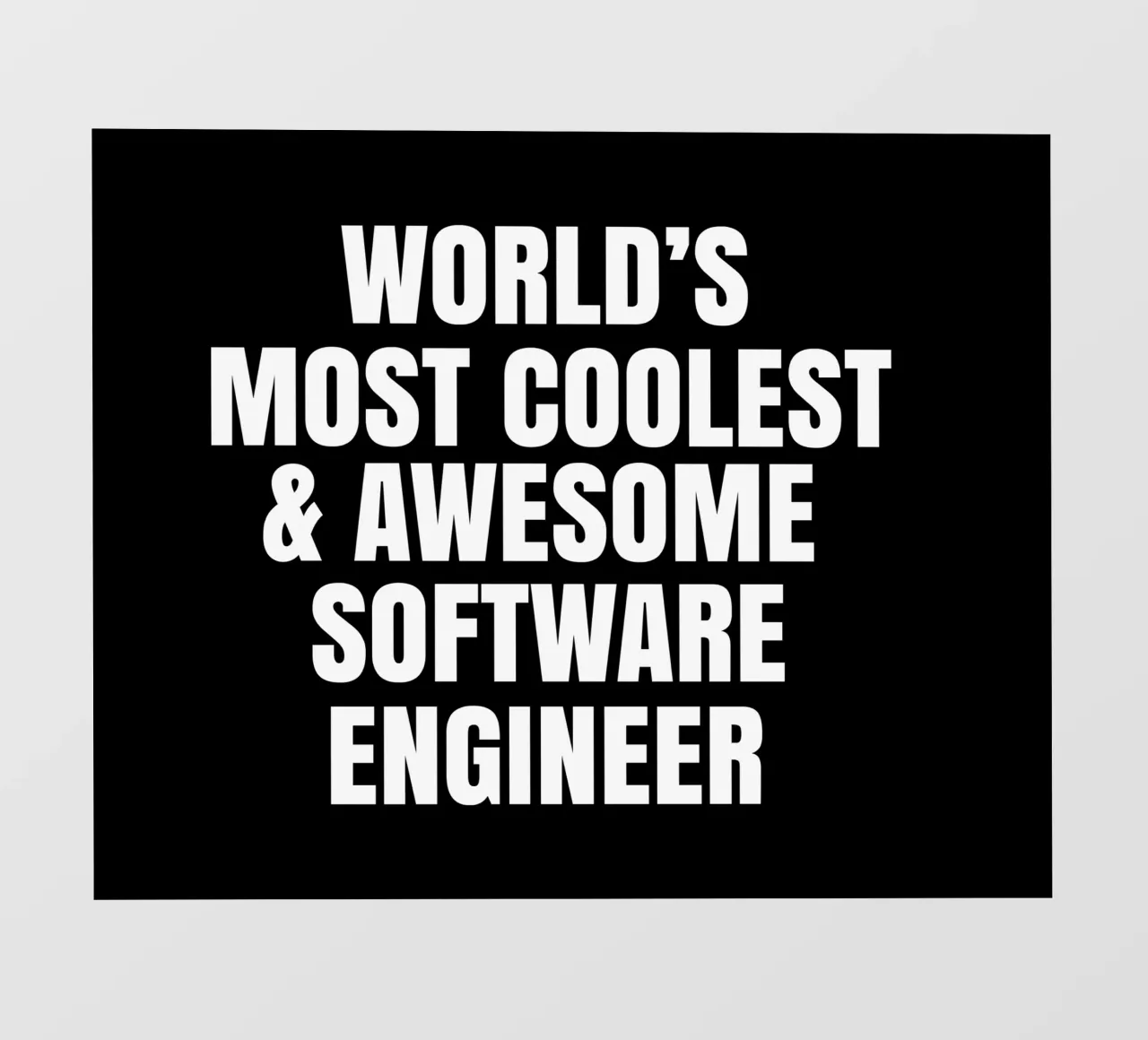 World's most coolest and awesome software engineer telo in pvc da happieeagle