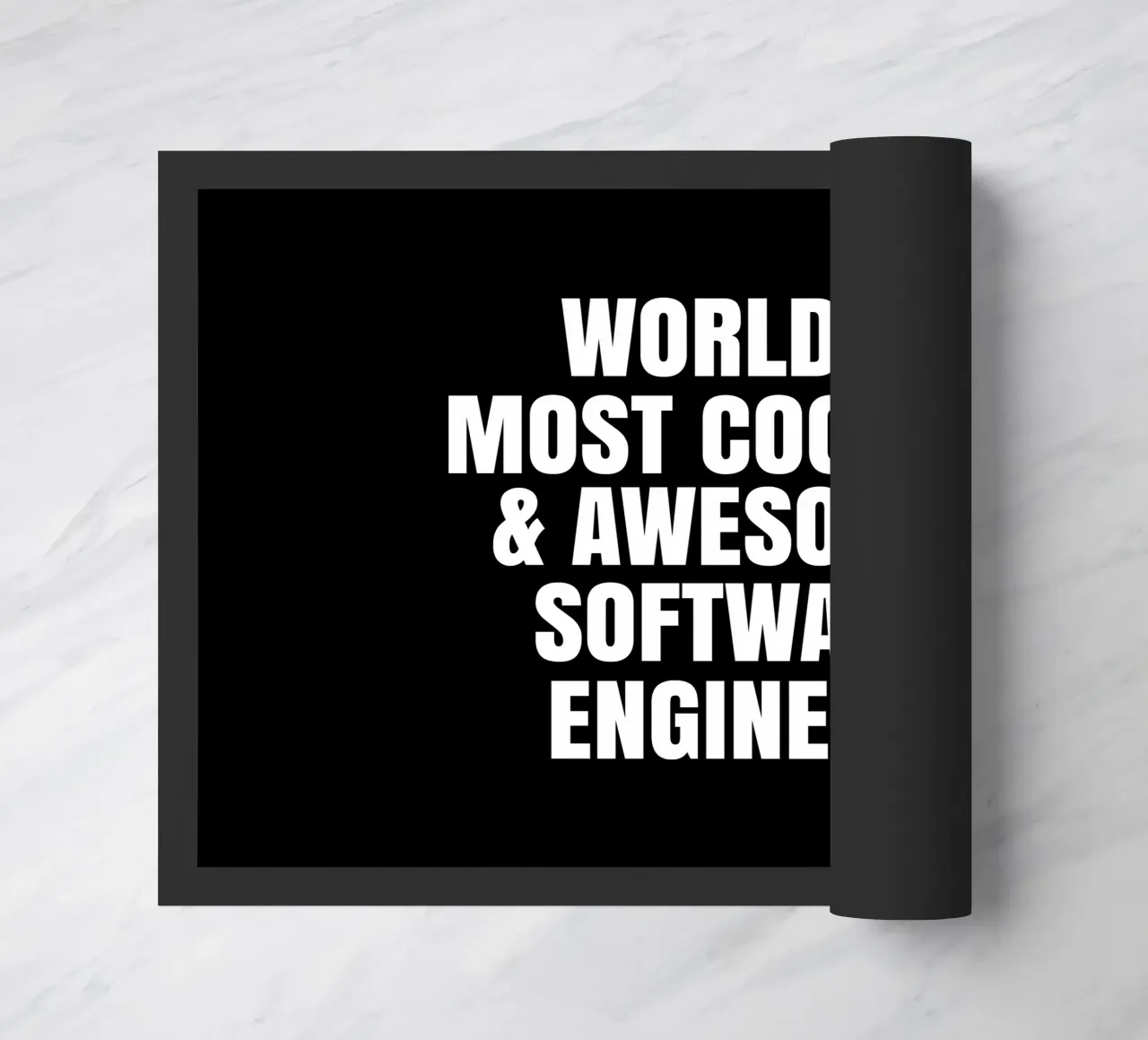 World's most coolest and awesome software engineer Fußmatte von happieeagle