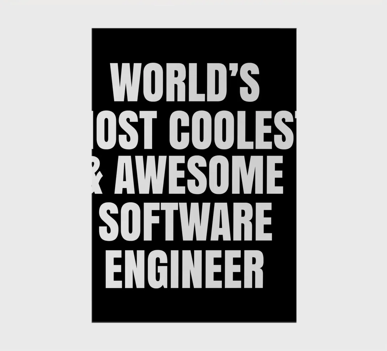 World's most coolest and awesome software engineer notebook by happieeagle