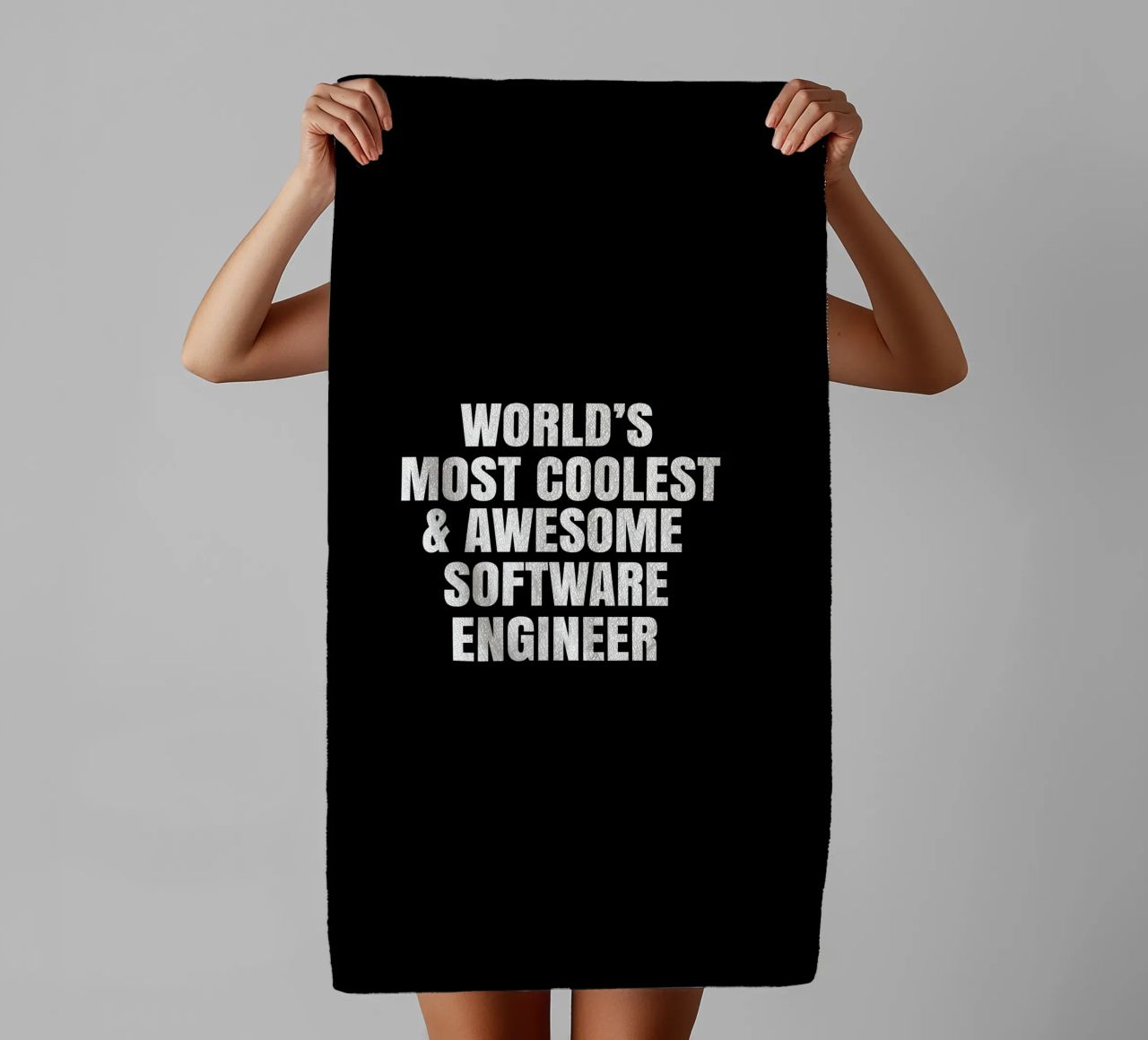 World's most coolest and awesome software engineer asciugamano da bagno da happieeagle