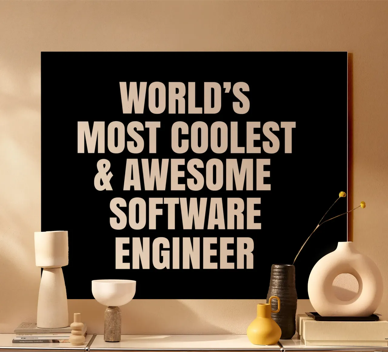 World's most coolest and awesome software engineer plexiglass da happieeagle