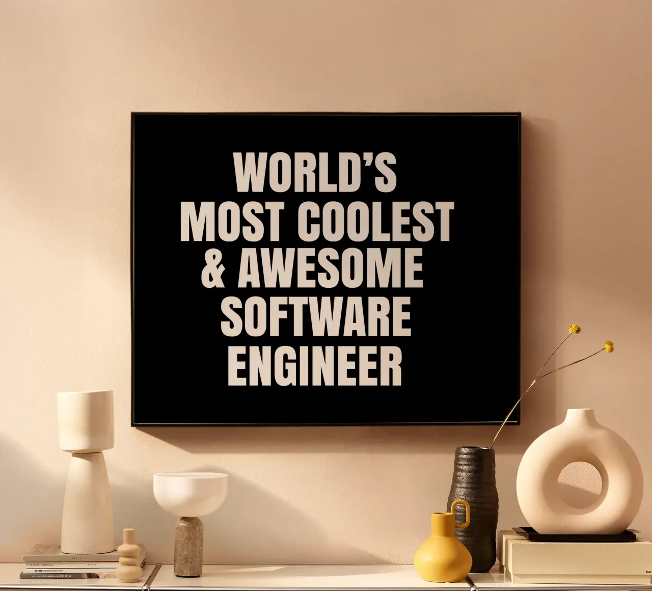 World's most coolest and awesome software engineer alluminio dibond da happieeagle