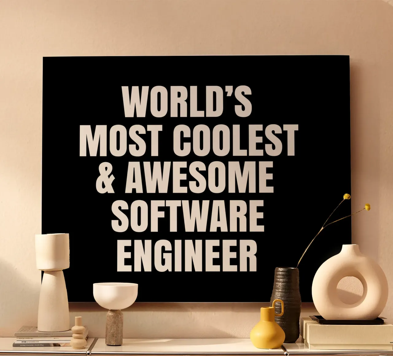 World's most coolest and awesome software engineer alluminio dibond da happieeagle