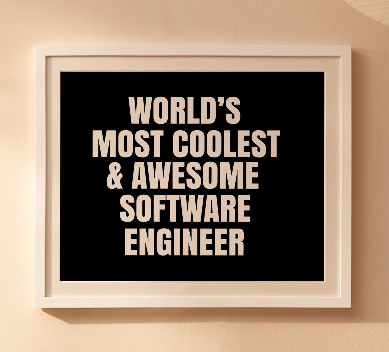 World's most coolest and awesome software engineer poster da happieeagle