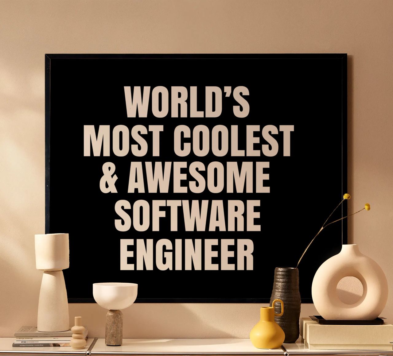 World's most coolest and awesome software engineer poster da happieeagle