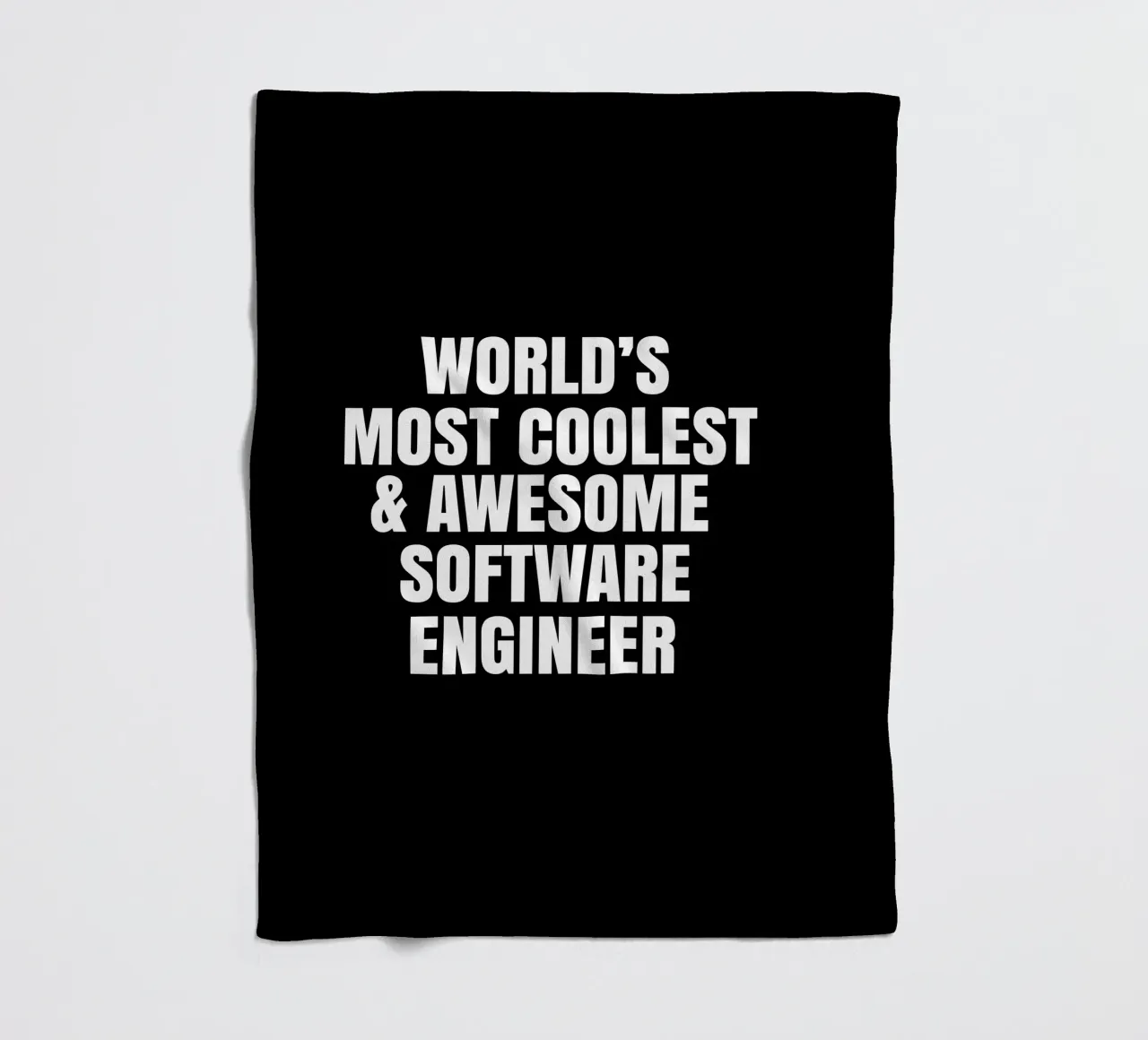 World's most coolest and awesome software engineer manta de franela de happieeagle