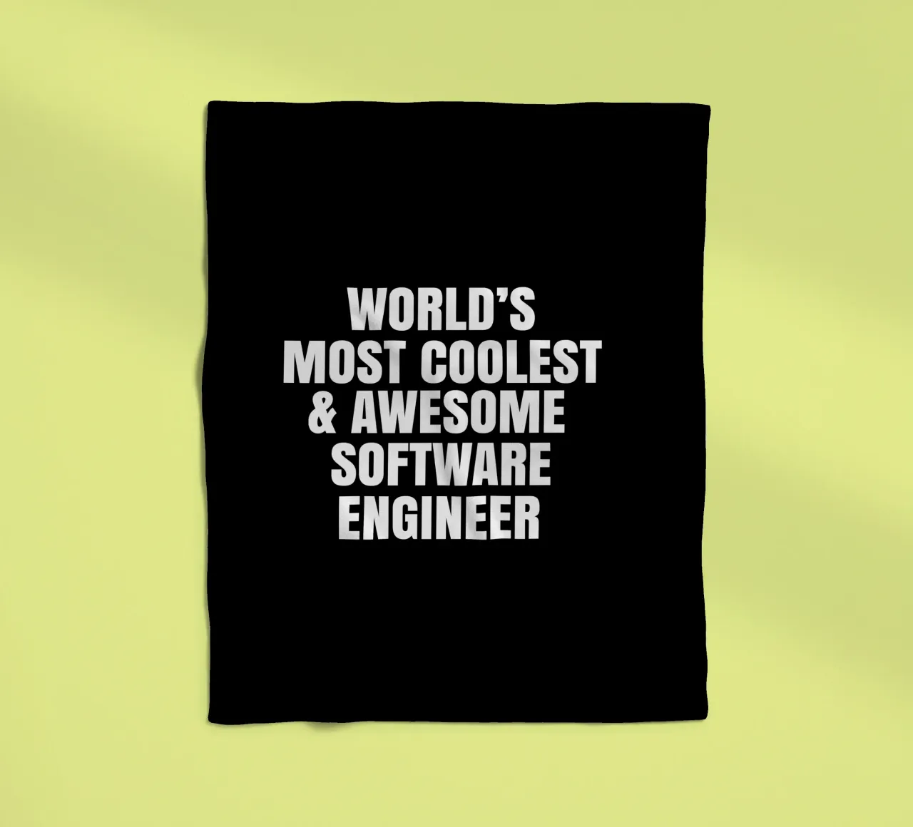 World's most coolest and awesome software engineer manta de franela de happieeagle
