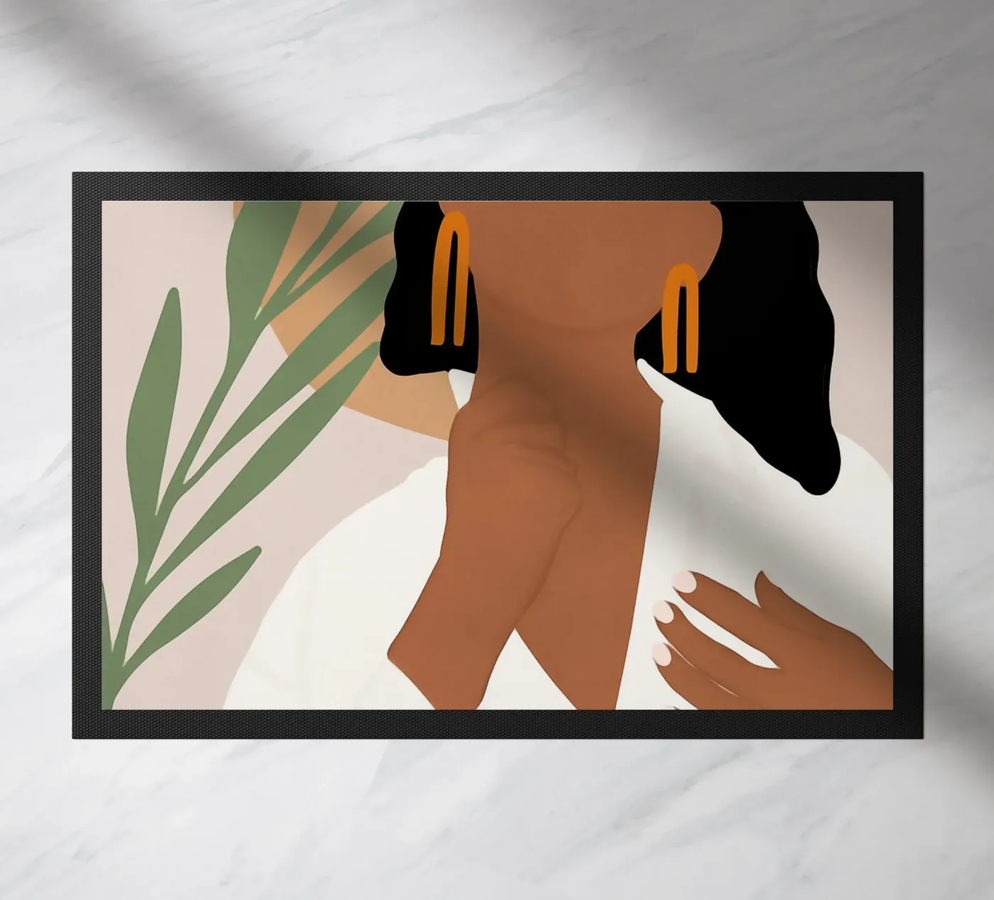 Afro Juma doormat by Mathudace Créas