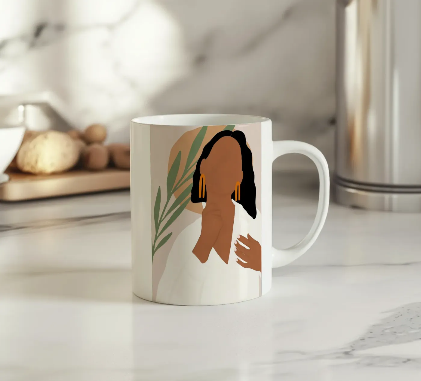 Afro Juma ceramic mug by Mathudace Créas