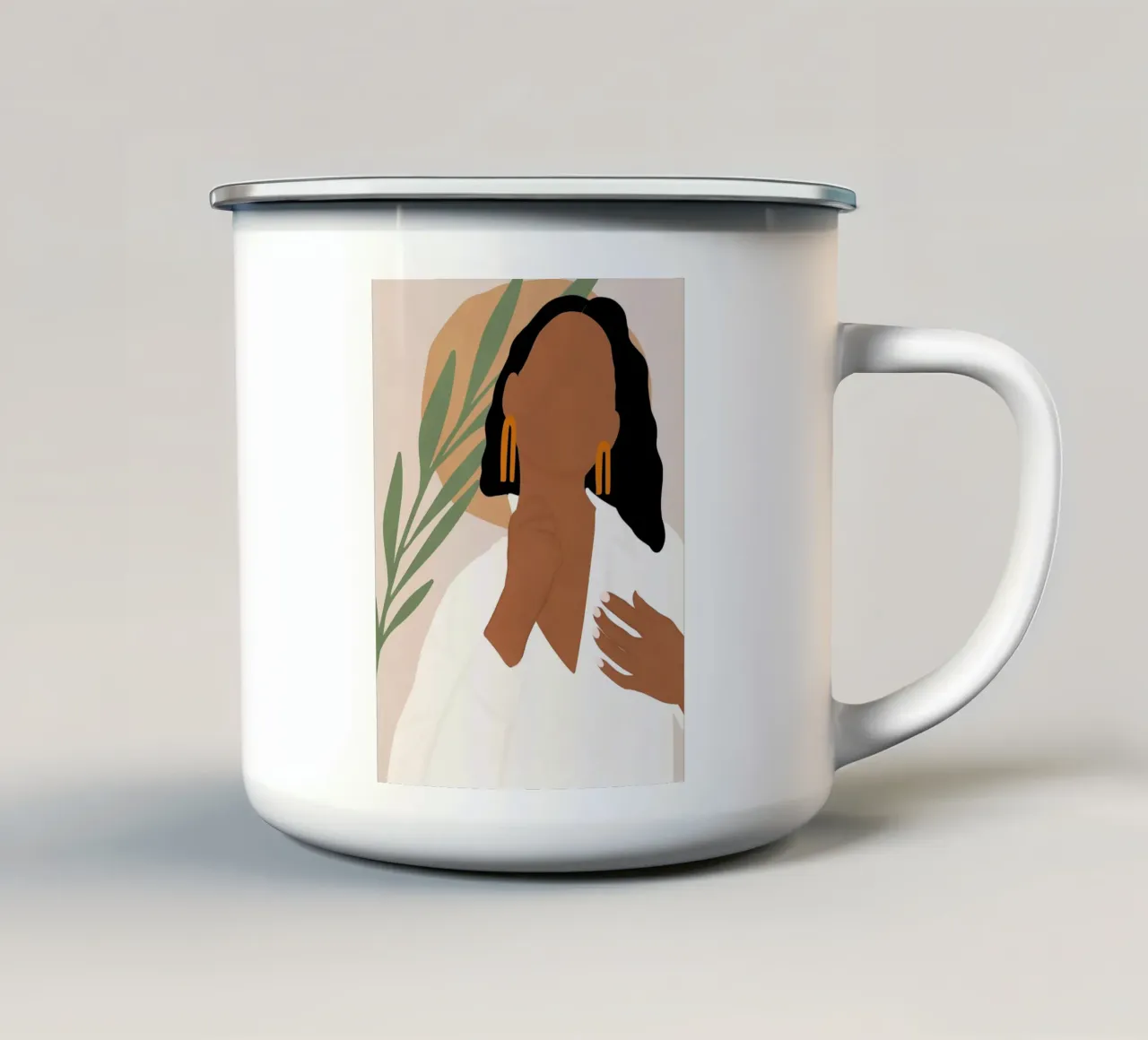 Afro Juma tazza in smalto da Mathudace Créas