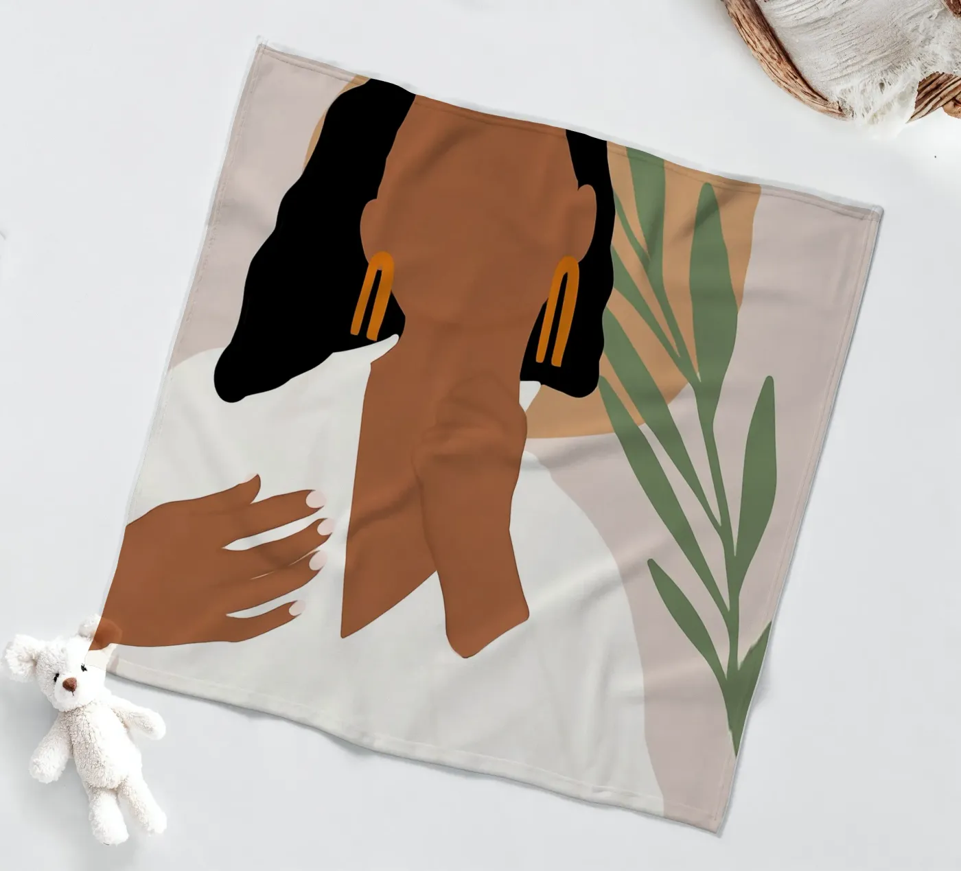 Afro Juma coperta in pile da Mathudace Créas