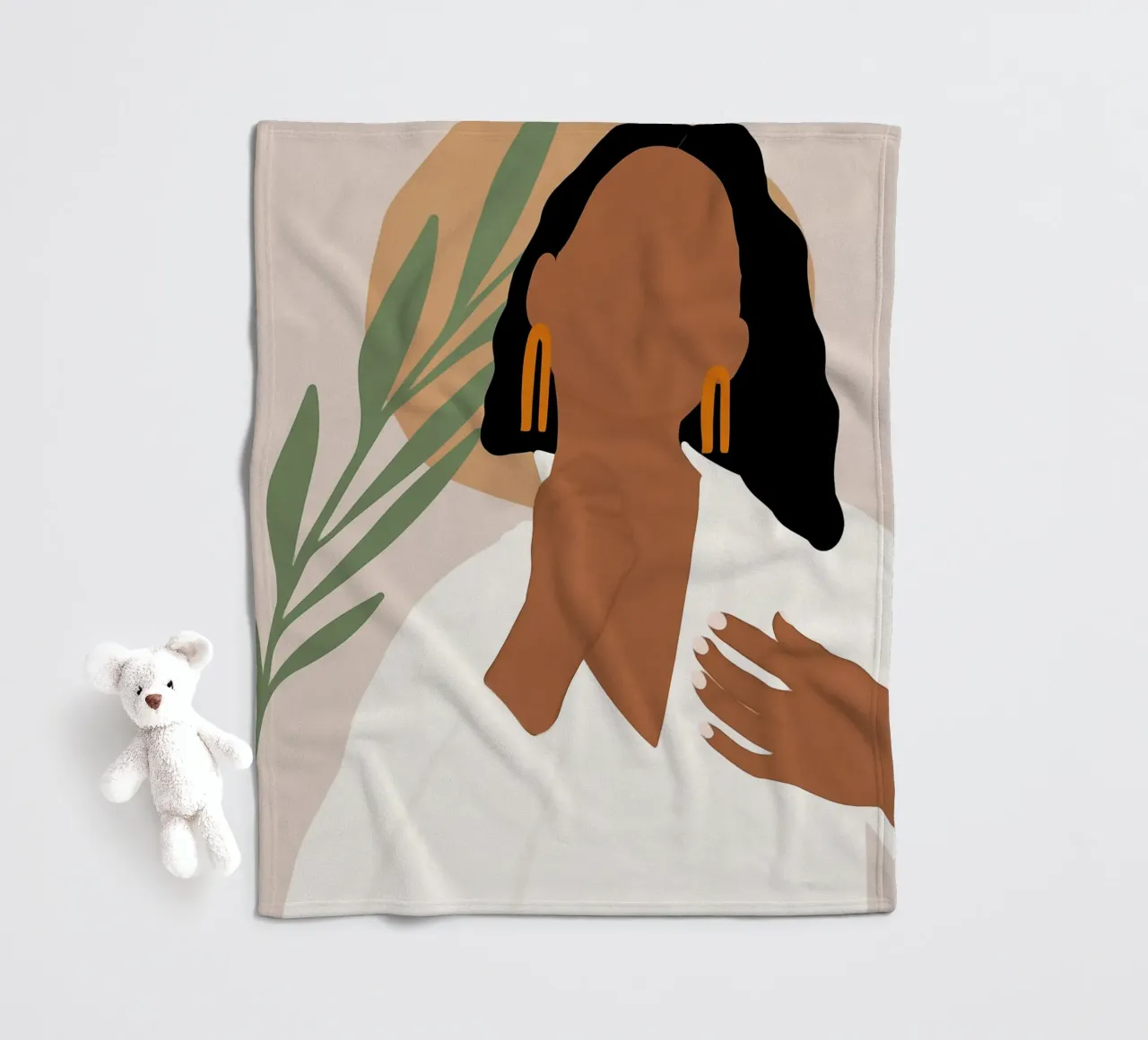 Afro Juma coperta in pile da Mathudace Créas