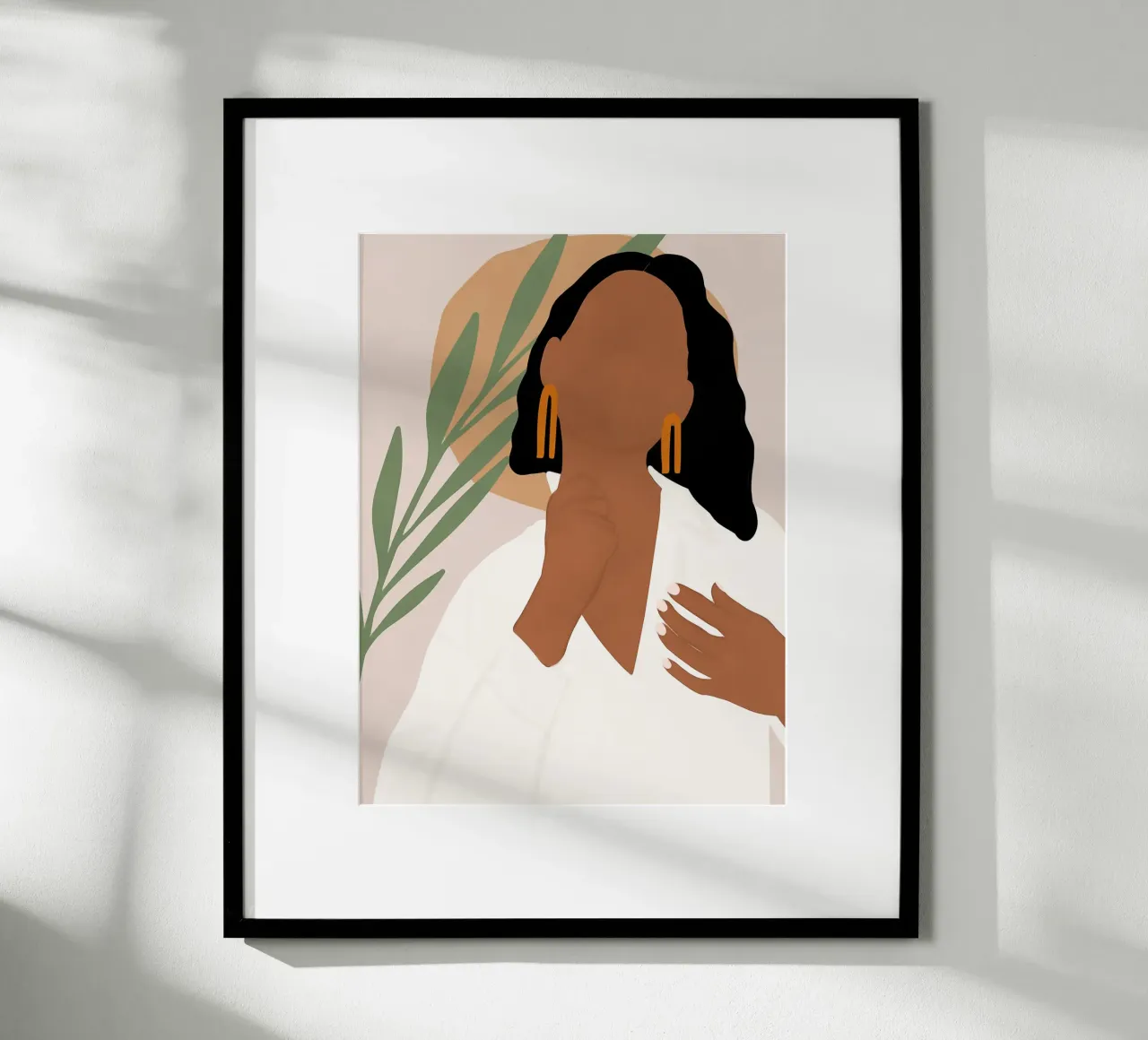 Afro Juma poster con telaio in plastica da Mathudace Créas