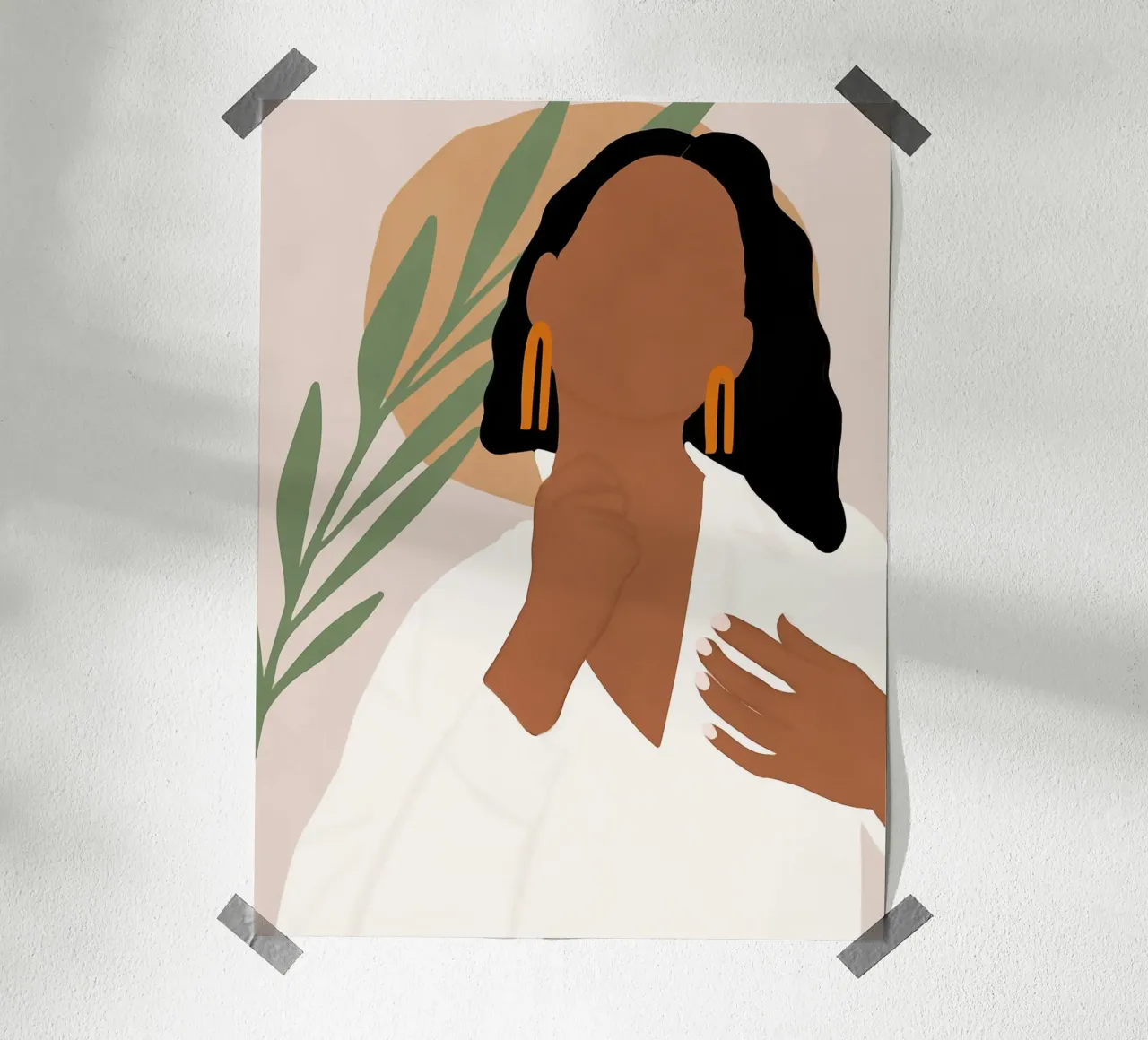 Afro Juma poster con telaio in plastica da Mathudace Créas
