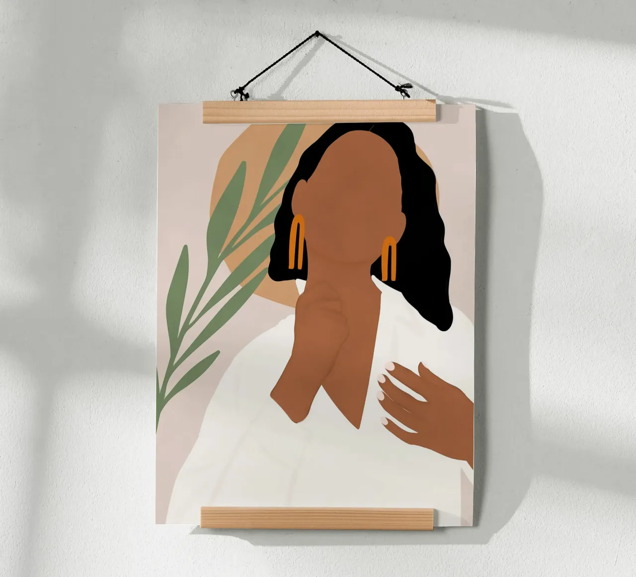 Afro Juma poster con telaio in plastica da Mathudace Créas