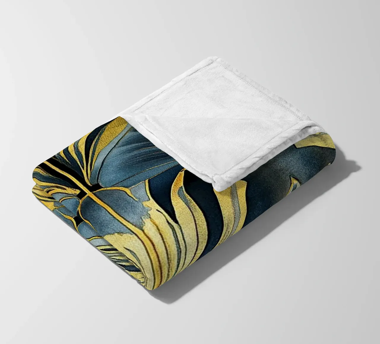 Art déco "City of Glamour" fleece blanket by Nikis Art Studio