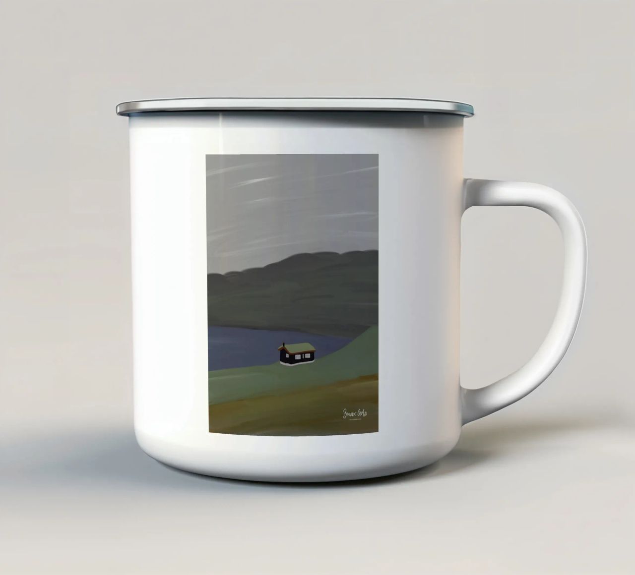 Waves of Joy tazza in smalto da Mike Leymi