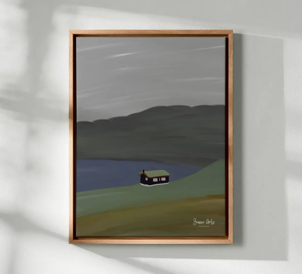 Waves of Joy canvas met Baklijst van Mike Leymi