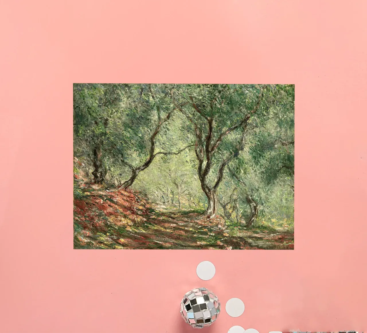 Olive Grove in the Moreno Garden Claude Monet sticker by apoloprints
