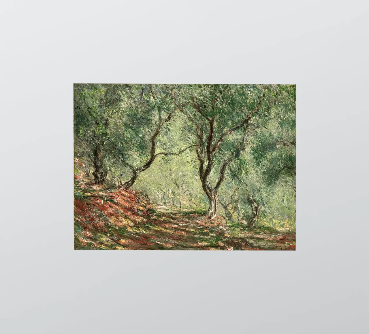 Olive Grove in the Moreno Garden Claude Monet sticker by apoloprints