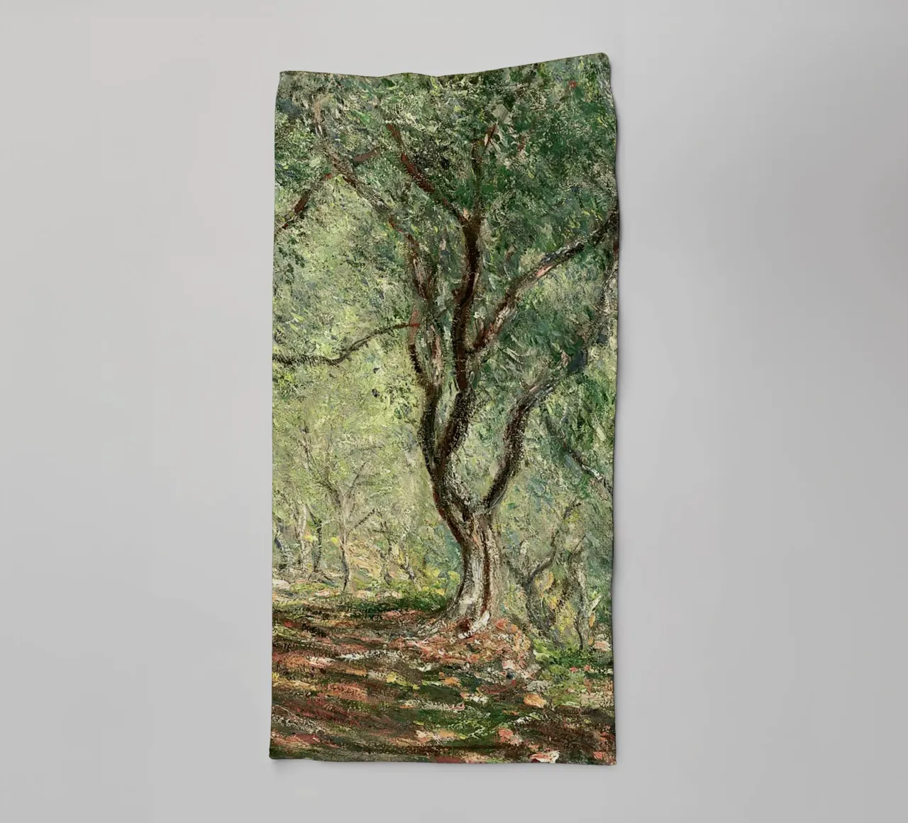 Olive Grove in the Moreno Garden Claude Monet asciugamano da bagno da apoloprints
