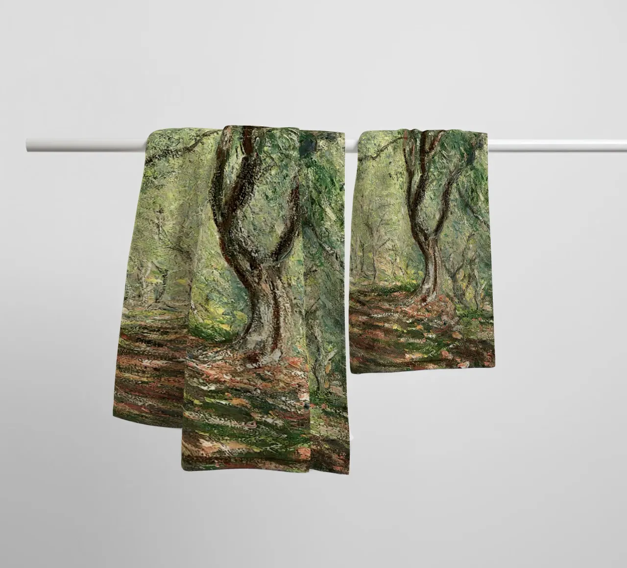 Olive Grove in the Moreno Garden Claude Monet asciugamano da bagno da apoloprints
