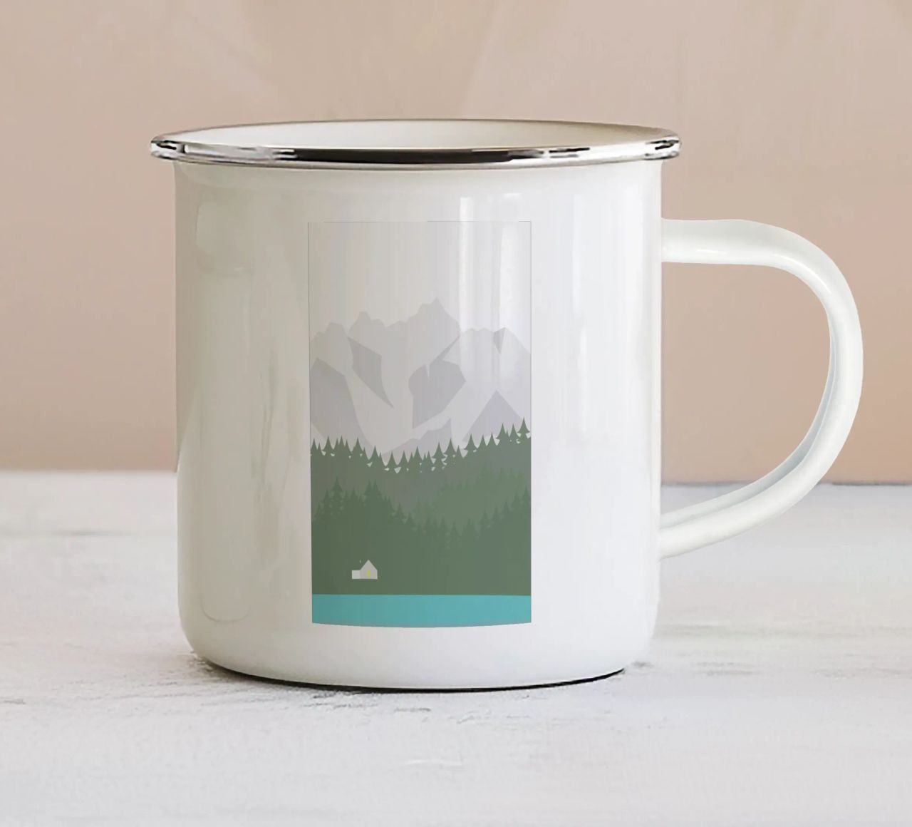 Hus No. 2 tazza in smalto da Swen Swensøn