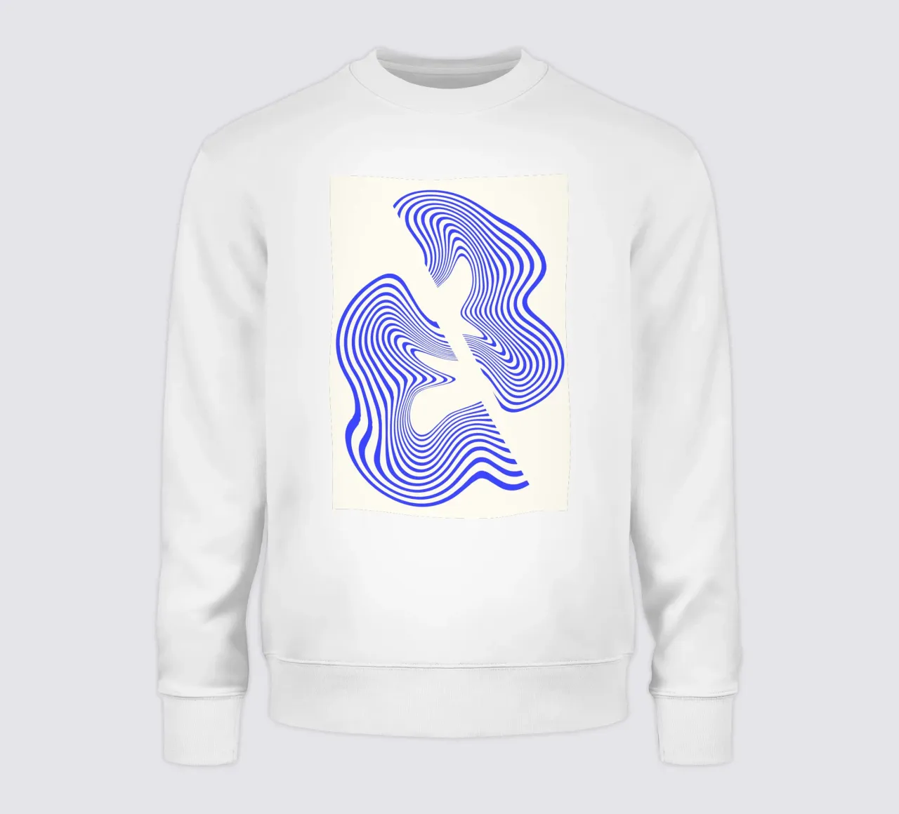 Waves of Motion  | Minimal Art  | Hypontic Sweatshirt von PrintCessStudio