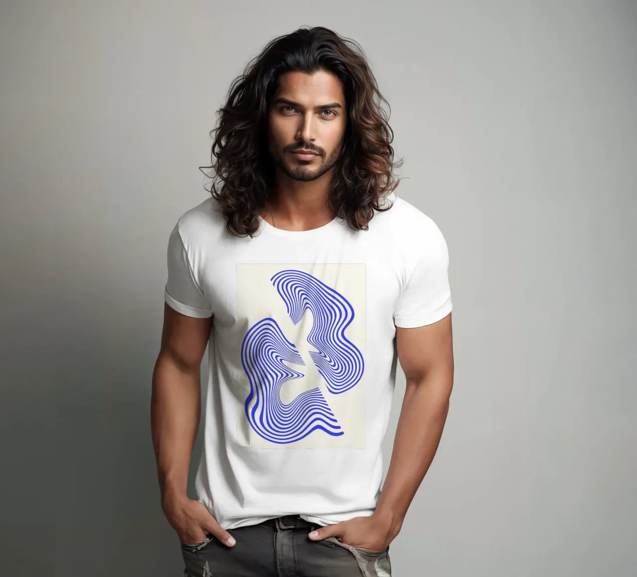 Waves of Motion  | Minimal Art  | Hypontic t-shirt da PrintCessStudio