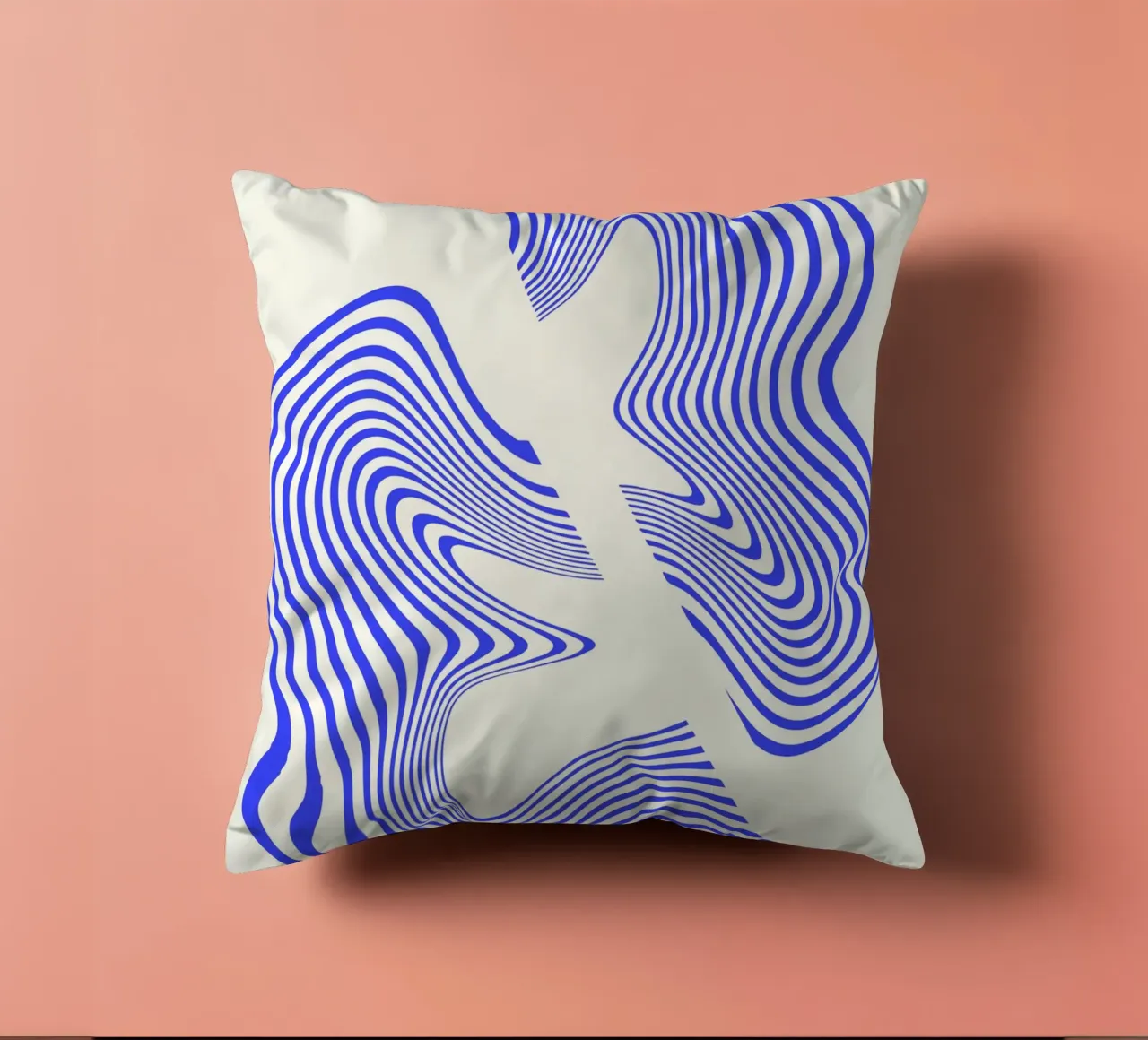 Waves of Motion | Minimal Art | Hypontic cuscino da PrintCessStudio