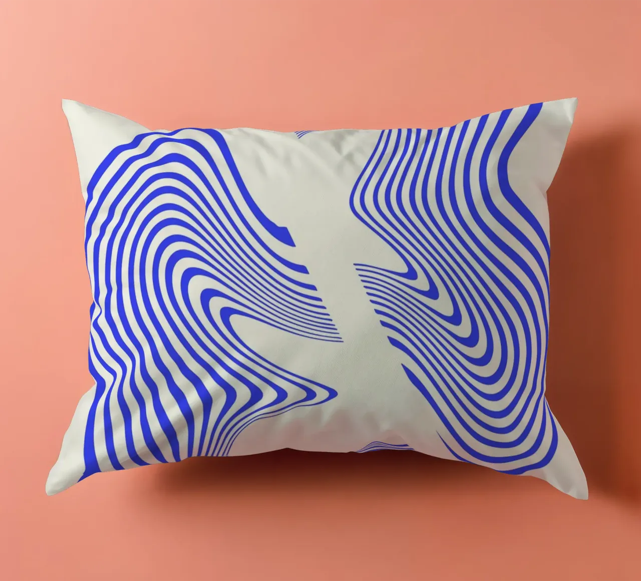 Waves of Motion | Minimal Art | Hypontic cuscino da PrintCessStudio