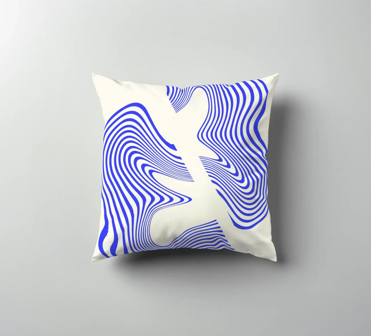Waves of Motion | Minimal Art | Hypontic cuscino da PrintCessStudio