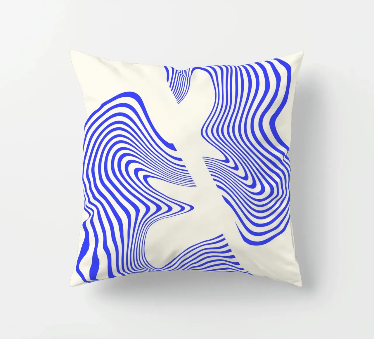 Waves of Motion | Minimal Art | Hypontic cuscino da PrintCessStudio