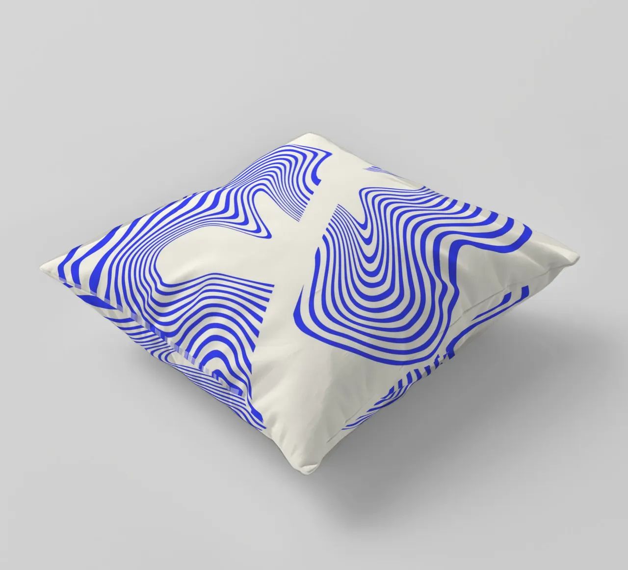 Waves of Motion | Minimal Art | Hypontic cuscino da PrintCessStudio