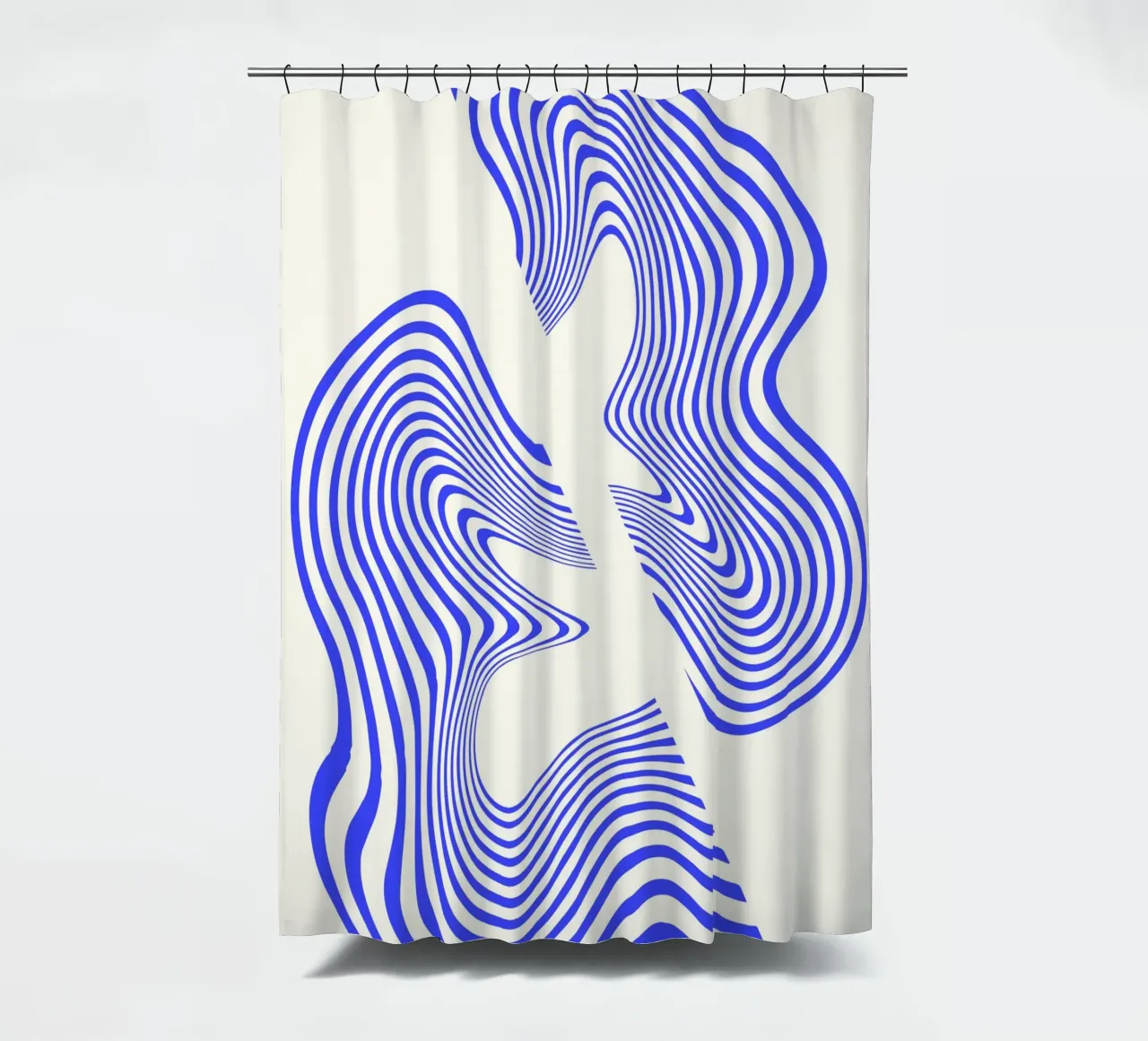 Waves of Motion  | Minimal Art  | Hypontic tenda da doccia da PrintCessStudio